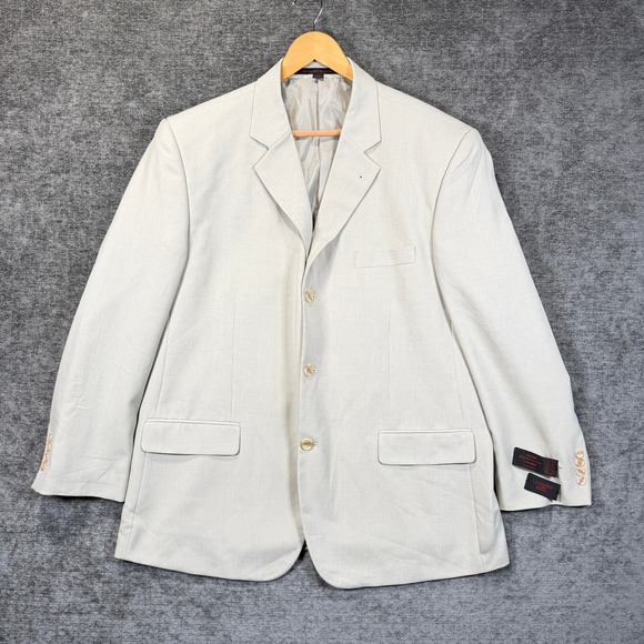 Leonardi Other - Leonardi Men's Blazer 44R Light Gray Super 150s 3 Button Sport Coat NWT